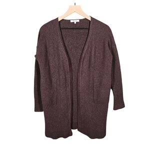 MADEWELL WOMEN'S BROWN WOOL BLEND DUSTER CARDIGAN SWEATER – SIZE SMALL